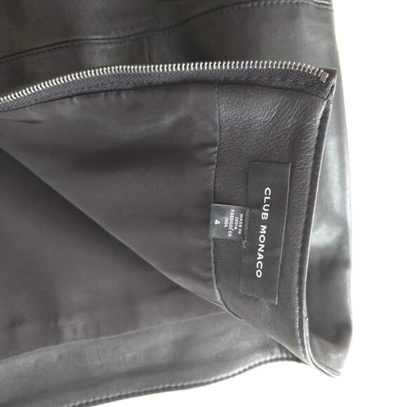 Club Monaco Leather Pencil Skirt - US 4 - Excellent Condition - Picture 3 of 7